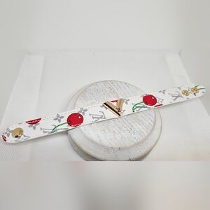 Leather Cherry Bracelet